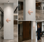 DUROSIGN ARROW - STAINLESS STEEL ROSE GOLD HIGH GLOSS FINISH CUTOUT WITH  ACRYLIC BACKING
