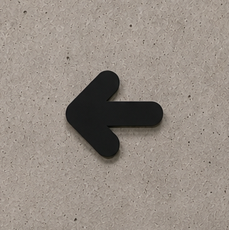 DUROSIGN ARROW CUT OUT | 5 MM ACRYLIC SIGN | HIGH RESOLUTION PRINT MEDIA | STRONG MOUNTING | SELF ADHESIVE | OUTDOOR | INDOOR | WALL | SIGN BY DUROSIGN