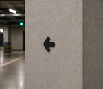 DUROSIGN ARROW CUT OUT | 5 MM ACRYLIC SIGN | HIGH RESOLUTION PRINT MEDIA | STRONG MOUNTING | SELF ADHESIVE | OUTDOOR | INDOOR | WALL | SIGN BY DUROSIGN