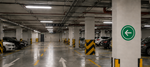 DUROSIGN ARROW IN ROUND SHAPE PARKING-SIGN | 5MM PVC WITH RETRO REFLECTIVE GRAPHICS | HIGH RESOLUTION PRINT GRAPHICS |  STRONG MOUNTING | SCREWS PROVIDED | OUTDOOR | INDOOR | WALL | MOUNT | PARKING-SIGN BY DUROSIGN