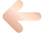 DUROSIGN ARROW - STAINLESS STEEL ROSE GOLD BRUSH FINISH CUTOUT WITH  ACRYLIC BACKING