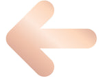DUROSIGN ARROW - STAINLESS STEEL ROSE GOLD HIGH GLOSS FINISH CUTOUT WITH  ACRYLIC BACKING