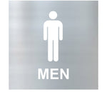 DUROSIGN WASHROOM SIGN  FOR MEN - STAINLESS STEEL