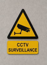 DUROSIGN CCTV SURVEILLANCE | 5 MM ACRYLIC SIGN | HIGH RESOLUTION PRINT MEDIA | STRONG MOUNTING | SELF ADHESIVE | OUTDOOR | INDOOR | WALL | SIGN BY DUROSIGN