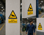 DUROSIGN CCTV SURVEILLANCE | 5 MM ACRYLIC SIGN | HIGH RESOLUTION PRINT MEDIA | STRONG MOUNTING | SELF ADHESIVE | OUTDOOR | INDOOR | WALL | SIGN BY DUROSIGN