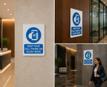 DUROSIGN KEEP YOUR CELL PHONE ON SILENT MODE | 5 MM ACRYLIC SIGN | HIGH RESOLUTION PRINT MEDIA | STRONG MOUNTING | SELF ADHESIVE | OUTDOOR | INDOOR | WALL | SIGN BY DUROSIGN