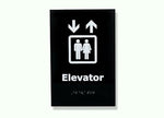 DUROSIGN ELEVATOR  WITH PICTOGRAM BRAILLE SIGN | 5 MM ACRYLIC SIGN | HIGH RESOLUTION PRINT MEDIA | STRONG MOUNTING | SELF ADHESIVE | OUTDOOR | INDOOR | WALL | BRAILLE SIGN BY DUROSIGN