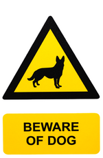DUROSIGN BEWARE OF DOG | 5 MM ACRYLIC SIGN | HIGH RESOLUTION PRINT MEDIA | STRONG MOUNTING | SELF ADHESIVE | OUTDOOR | INDOOR | WALL | SIGN BY DUROSIGN