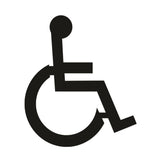 DUROSIGN DISABILLITY PICTOGRAM CUTOUT |  5 MM ACRYLIC SIGN | HIGH RESOLUTION PRINT MEDIA | STRONG MOUNTING | SELF ADHESIVE | OUTDOOR | INDOOR | WALL | SIGN