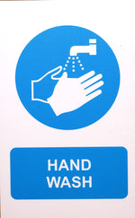 DUROSIGN HAND WASH | 5 MM ACRYLIC SIGN | HIGH RESOLUTION PRINT MEDIA | STRONG MOUNTING | SELF ADHESIVE | OUTDOOR | INDOOR | WALL | SIGN