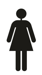 DUROSIGN WOMEN PICTOGRAM CUTOUT | 5 MM Acrylic Sign | HIGH Resolution Print Media | Strong MOUNTING | SELF Adhesive | Outdoor | Indoor | Wall | Sign by DUROSIGN