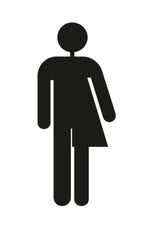 DUROSIGN TGENDER NEUTRAL PICTOGRAM CUTOUT | 5 MM ACRYLIC SIGN | HIGH RESOLUTION PRINT MEDIA | STRONG MOUNTING | SELF ADHESIVE | OUTDOOR | INDOOR | WALL | SIGN BY DUROSIGN