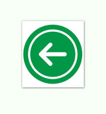 DUROSIGN ARROW IN ROUND SHAPE PARKING-SIGN | 5MM PVC WITH RETRO REFLECTIVE GRAPHICS | HIGH RESOLUTION PRINT GRAPHICS |  STRONG MOUNTING | SCREWS PROVIDED | OUTDOOR | INDOOR | WALL | MOUNT | PARKING-SIGN BY DUROSIGN