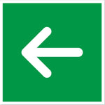 DUROSIGN ARROW IN SQAURE SHAPE PARKING-SIGN | 5MM PVC WITH RETRO REFLECTIVE GRAPHICS | HIGH RESOLUTION PRINT GRAPHICS |  STRONG MOUNTING | SCREWS PROVIDED | OUTDOOR | INDOOR | WALL | MOUNT | PARKING-SIGN BY DUROSIGN