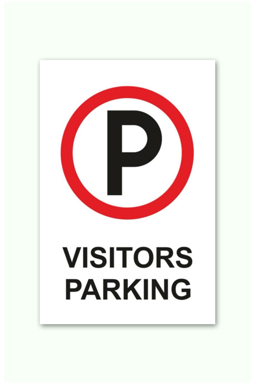 DUROSIGN VISITORS PARKING PARKING-SIGN | 5MM PVC WITH RETRO REFLECTIVE GRAPHICS | HIGH RESOLUTION PRINT GRAPHICS |  STRONG MOUNTING | SCREWS PROVIDED | OUTDOOR | INDOOR | WALL | MOUNT | PARKING-SIGN BY DUROSIGN