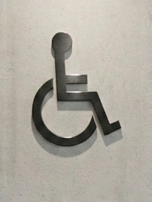 DUROSIGN DISABILLITY PICTOGRAM CUTOUT |  5 MM ACRYLIC SIGN | HIGH RESOLUTION PRINT MEDIA | STRONG MOUNTING | SELF ADHESIVE | OUTDOOR | INDOOR | WALL | SIGN