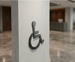 DUROSIGN DISABILLITY PICTOGRAM CUTOUT |  5 MM ACRYLIC SIGN | HIGH RESOLUTION PRINT MEDIA | STRONG MOUNTING | SELF ADHESIVE | OUTDOOR | INDOOR | WALL | SIGN