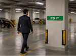 DUROSIGN EXIT PARKING-SIGN | 5MM PVC WITH RETRO REFLECTIVE GRAPHICS | HIGH RESOLUTION PRINT GRAPHICS |  STRONG MOUNTING | SCREWS PROVIDED | OUTDOOR | INDOOR | WALL | MOUNT | PARKING-SIGN BY DUROSIGN