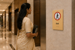 DUROSIGN EXIT WITH PICTOGRAM ECO-FRIENDLY-SIGN | 6MM WOODEN FINISH MATERIAL | HIGH RESOLUTION PRINT GRAPHICS | STRONG MOUNTING | SELF ADHESIVE | OUTDOOR | INDOOR | WALL | ECO-FRIENDLY-SIGN BY DUROSIGN