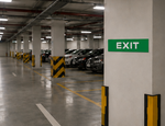 DUROSIGN EXIT PARKING-SIGN | 5MM PVC WITH RETRO REFLECTIVE GRAPHICS | HIGH RESOLUTION PRINT GRAPHICS |  STRONG MOUNTING | SCREWS PROVIDED | OUTDOOR | INDOOR | WALL | MOUNT | PARKING-SIGN BY DUROSIGN
