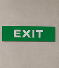 DUROSIGN EXIT PARKING-SIGN | 5MM PVC WITH RETRO REFLECTIVE GRAPHICS | HIGH RESOLUTION PRINT GRAPHICS |  STRONG MOUNTING | SCREWS PROVIDED | OUTDOOR | INDOOR | WALL | MOUNT | PARKING-SIGN BY DUROSIGN