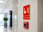 DUROSIGN FIRE ALARM SIGN | 5MM PVC WITH GLOW IN DARK MEDIA HIGH RESOLUTION PRINT MEDIA | STRONG MOUNTING | SELF ADHESIVE | OUTDOOR | INDOOR | WALL | SIGN BY DUROSIGN