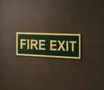 DUROSIGN FIRE EXIT SIGN | 5MM PVC WITH GLOW IN DARK MEDIA HIGH RESOLUTION PRINT MEDIA | STRONG MOUNTING | SELF ADHESIVE | OUTDOOR | INDOOR | WALL | SIGN BY DUROSIGN