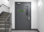 DUROSIGN FIRE EXIT WITH PICTOGRAM | 5MM PVC WITH GLOW IN DARK MEDIA HIGH RESOLUTION PRINT MEDIA | STRONG MOUNTING | SELF ADHESIVE | OUTDOOR | INDOOR | WALL | SIGN BY DUROSIGN