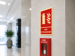 DUROSIGN FIRE EXTINGUISHER SIGN | 5MM PVC WITH GLOW IN DARK MEDIA HIGH RESOLUTION PRINT MEDIA | STRONG MOUNTING | SELF ADHESIVE | OUTDOOR | INDOOR | WALL | SIGN BY DUROSIGN