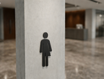 DUROSIGN TGENDER NEUTRAL PICTOGRAM CUTOUT | 5 MM ACRYLIC SIGN | HIGH RESOLUTION PRINT MEDIA | STRONG MOUNTING | SELF ADHESIVE | OUTDOOR | INDOOR | WALL | SIGN BY DUROSIGN