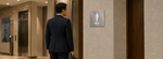 DUROSIGN WASHROOM SIGN FOR MEN - STAINLESS STEEL HIGH GLOSS FINISH
