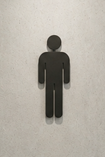 DUROSIGN MEN PICTOGRAM CUTOUT | 5 MM ACRYLIC SIGN | HIGH RESOLUTION PRINT MEDIA | STRONG MOUNTING | SELF ADHESIVE | OUTDOOR | INDOOR | WALL | SIGN