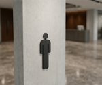 DUROSIGN MEN PICTOGRAM CUTOUT | 5 MM ACRYLIC SIGN | HIGH RESOLUTION PRINT MEDIA | STRONG MOUNTING | SELF ADHESIVE | OUTDOOR | INDOOR | WALL | SIGN