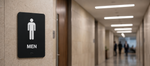 DUROSIGN MEN WASHROOM WITH PICTOGRAM BRAILLE SIGN | 5 MM ACRYLIC SIGN | HIGH RESOLUTION PRINT MEDIA | STRONG MOUNTING | SELF ADHESIVE | OUTDOOR | INDOOR | WALL | BRAILLE SIGN BY DUROSIGN