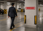 DUROSIGN NO ENTRY PARKING-SIGN | 5MM PVC WITH RETRO REFLECTIVE GRAPHICS | HIGH RESOLUTION PRINT GRAPHICS |  STRONG MOUNTING | SCREWS PROVIDED | OUTDOOR | INDOOR | WALL | MOUNT | PARKING-SIGN BY DUROSIGN
