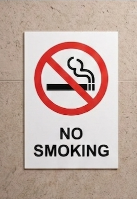 DUROSIGN NO SMOKING | 5 MM ACRYLIC SIGN | HIGH RESOLUTION PRINT MEDIA | STRONG MOUNTING | SELF ADHESIVE | OUTDOOR | INDOOR | WALL | SIGN BY DUROSIGN