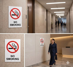 DUROSIGN NO SMOKING | 5 MM ACRYLIC SIGN | HIGH RESOLUTION PRINT MEDIA | STRONG MOUNTING | SELF ADHESIVE | OUTDOOR | INDOOR | WALL | SIGN BY DUROSIGN