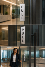 DUROSIGN PUSH PULL VERTICAL SIGN