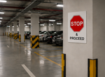 DUROSIGN STOP & PROCEED PARKING-SIGN | 5MM PVC WITH RETRO REFLECTIVE GRAPHICS | HIGH RESOLUTION PRINT GRAPHICS |  STRONG MOUNTING | SCREWS PROVIDED | OUTDOOR | INDOOR | WALL | MOUNT | PARKING-SIGN BY DUROSIGN