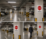 DUROSIGN STOP & PROCEED PARKING-SIGN | 5MM PVC WITH RETRO REFLECTIVE GRAPHICS | HIGH RESOLUTION PRINT GRAPHICS |  STRONG MOUNTING | SCREWS PROVIDED | OUTDOOR | INDOOR | WALL | MOUNT | PARKING-SIGN BY DUROSIGN