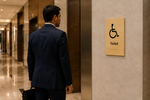 DUROSIGN TOILET  WITH PICTOGRAM ECO-FRIENDLY-SIGN | 6MM WOODEN FINISH MATERIAL | HIGH RESOLUTION PRINT GRAPHICS | STRONG MOUNTING | SELF ADHESIVE | OUTDOOR | INDOOR | WALL | ECO-FRIENDLY-SIGN BY DUROSIGN