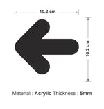 DUROSIGN ARROW CUT OUT | 5 MM ACRYLIC SIGN | HIGH RESOLUTION PRINT MEDIA | STRONG MOUNTING | SELF ADHESIVE | OUTDOOR | INDOOR | WALL | SIGN BY DUROSIGN