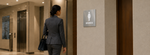 DUROSIGN WASHROOM SIGN FOR WOMEN - STAINLESS STEEL HIGH GLOSS FINISH