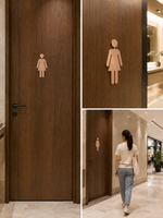 DUROSIGN WASHROOM SIGN FOR WOMEN - STAINLESS STEEL ROSE GOLD HIGH GLOSS FINISH CUTOUT WITH  ACRYLIC BACKING
