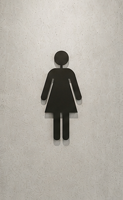 DUROSIGN WOMEN PICTOGRAM CUTOUT | 5 MM Acrylic Sign | HIGH Resolution Print Media | Strong MOUNTING | SELF Adhesive | Outdoor | Indoor | Wall | Sign by DUROSIGN
