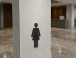 DUROSIGN WOMEN PICTOGRAM CUTOUT | 5 MM Acrylic Sign | HIGH Resolution Print Media | Strong MOUNTING | SELF Adhesive | Outdoor | Indoor | Wall | Sign by DUROSIGN
